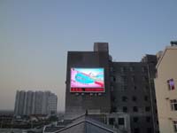 河北省黄骅市P16全彩显示屏76平米竣工项目